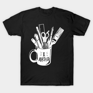 DRAWING TABLE PAINTER PICTURE TSHIRT FOR ARTIST KIDS ADULTS T-Shirt